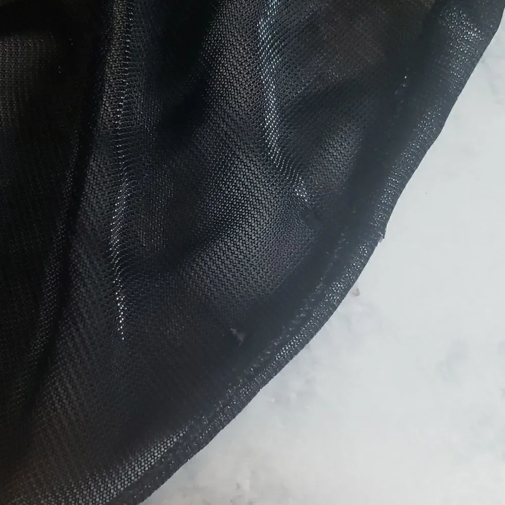 Black Nylon Scarf‎